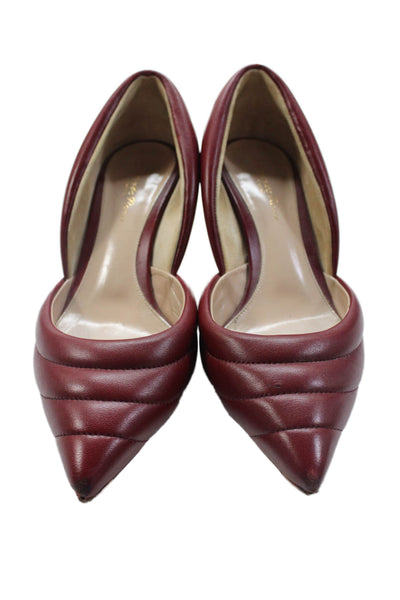Gianvito Rossi Womens Slip-On Heels Red Size 8