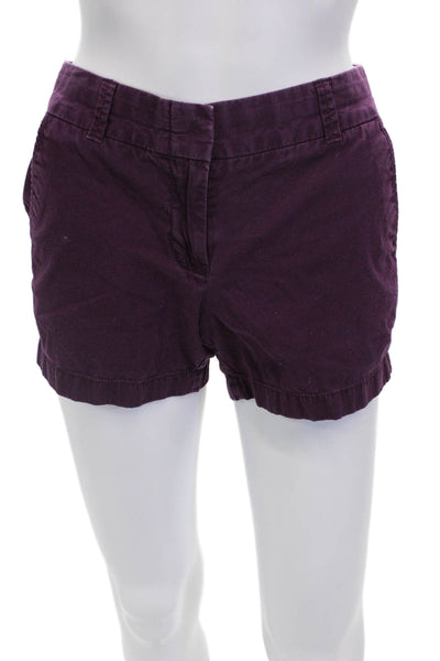 J Crew Womens Cotton Chino Shorts Red Size 0