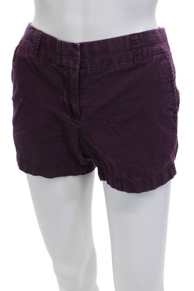 J Crew Womens Cotton Chino Shorts Red Size 0