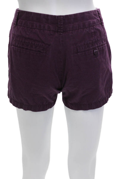 J Crew Womens Cotton Chino Shorts Red Size 0