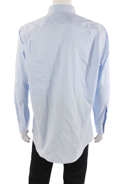 Charles Tyrwhitt Womens Cotton Collared Button Down Shirt Blue Size 16.5