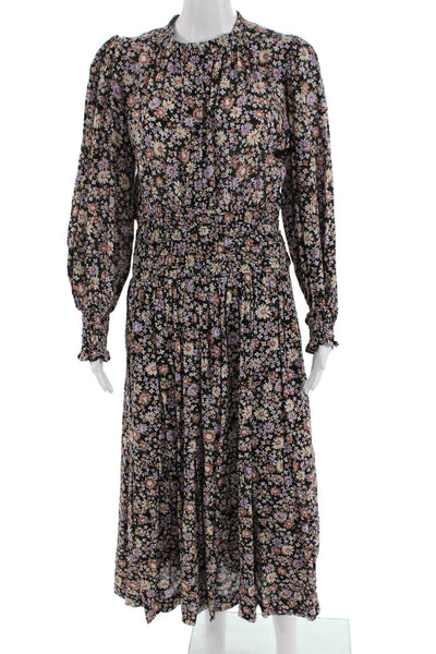 Sea New York, Womens Maxi Black Long Sleeve High Neck Dress Size M