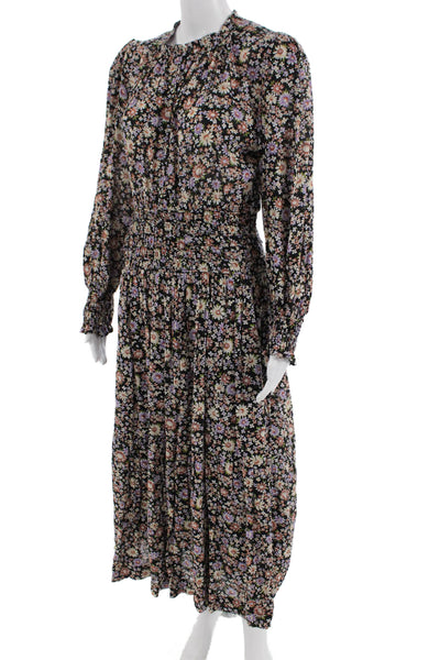 Sea New York, Womens Maxi Black Long Sleeve High Neck Dress Size M