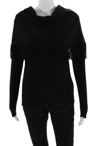 Minnie Rose Womens Turtleneck Sweater Black Size S