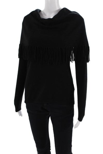 Minnie Rose Womens Turtleneck Sweater Black Size S