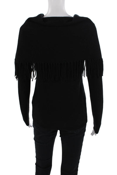 Minnie Rose Womens Turtleneck Sweater Black Size S