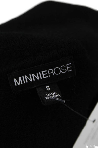 Minnie Rose Womens Turtleneck Sweater Black Size S