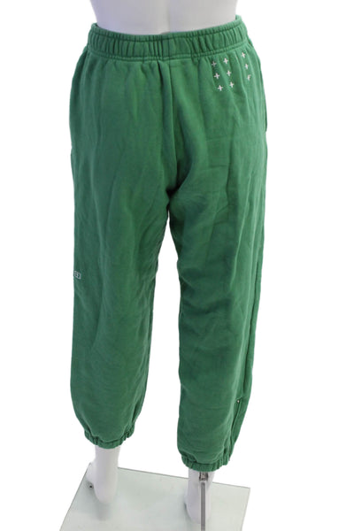 Ksubi Unisex Green Cotton Graphic Jogger Sweatpants Size XS