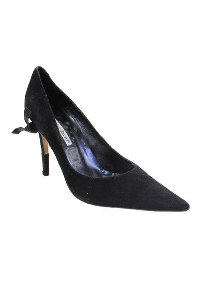 Charles David Womens Knot Detail Pointed Toe Pumps Heels Shoes Black Size 9B