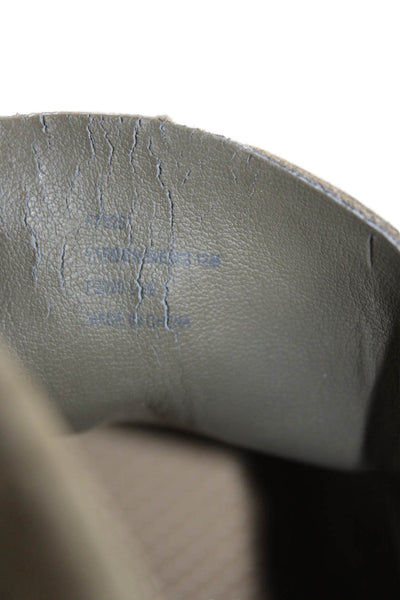 Calvin Klein Mens Nubuck Leather Lace Up Chukka Boots Olive Size 12