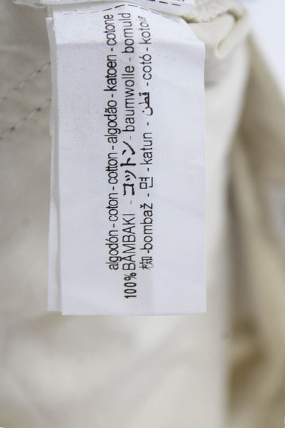 Zara Girls Zip Button Wide Leg Lined Casual Pants Cream Size 08