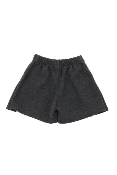 Zara Girls Pleated Rhinestone Knit Short Skirt Gray Size 09