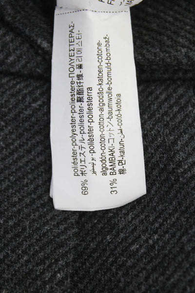 Zara Girls Pleated Rhinestone Knit Short Skirt Gray Size 09
