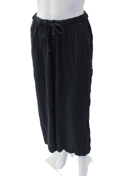 Splendid Womens Drawstring Wide Leg Casual Pants Navy Size XL