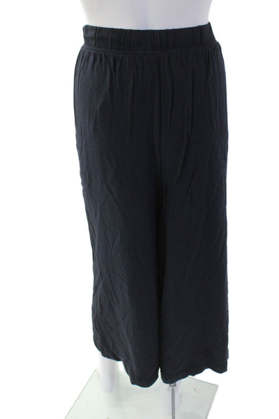 Splendid Womens Drawstring Wide Leg Casual Pants Navy Size XL
