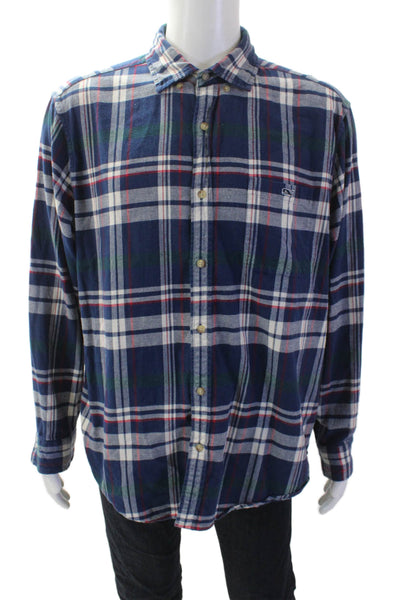 Vineyard Vines Mens Button-Front Shirt Blue Size XL