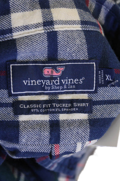 Vineyard Vines Mens Button-Front Shirt Blue Size XL