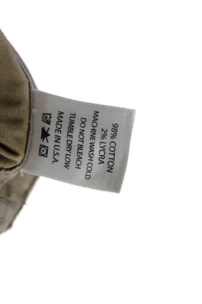 Riley Womens Cotton Multi-Pocket Tapered Cargo Pants Beige Size XS