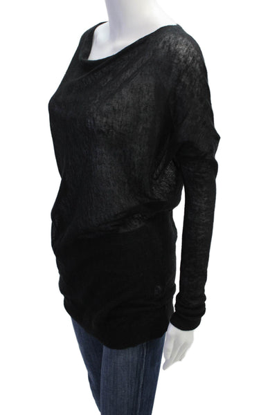 Vince Womens Wool Pullover Sweater Black Size S
