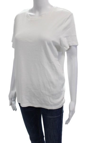 Levis Womens Basic White Cotton Short Sleeve T-Shirt Size XL