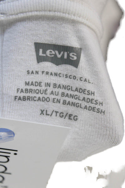 Levis Womens Basic White Cotton Short Sleeve T-Shirt Size XL