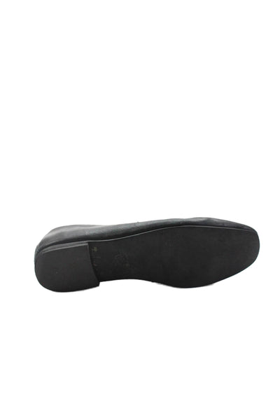 Jonak Womens Leather Loafers Black Size 8.5