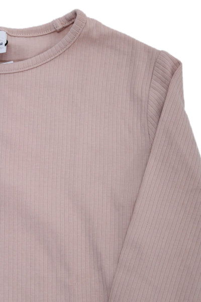 Zara Girls Long Sleeve Round Neck Knit Casual Top Pink Size 11-12Y