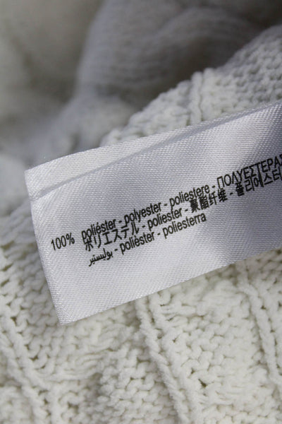 Zara Girls Round Neck Long Sleeve Knit Sweater Cream Size 6-7Y