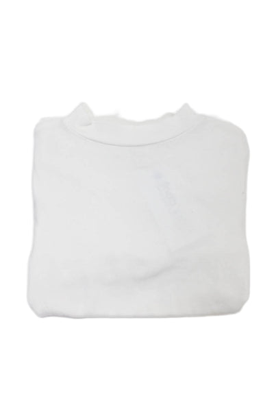 Zara Girls Round Neck Long Sleeve Knit Sweater Cream Size 6-7Y