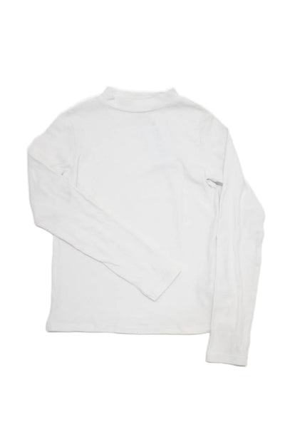 Zara Girls Round Neck Long Sleeve Knit Sweater Cream Size 6-7Y