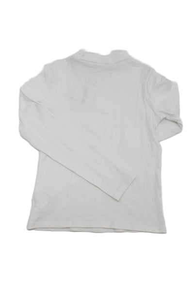 Zara Girls Round Neck Long Sleeve Knit Casual Top White Size 12Y