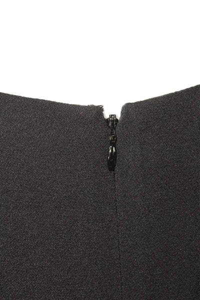 Ramy Brook, Women Fit & Flare Mini Black Dress 3/4 Sleeve Zip Size 00