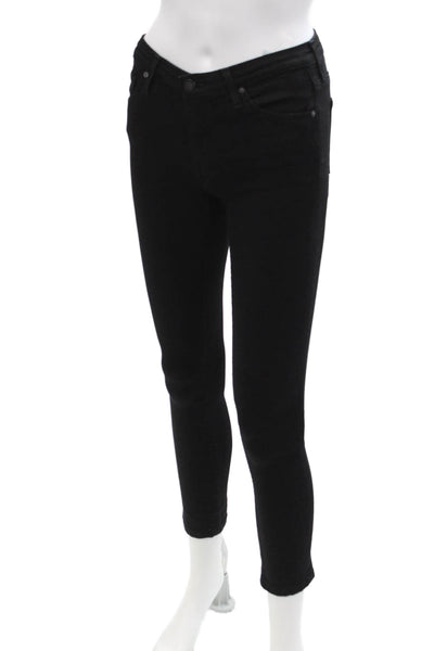 Adriano Goldschmied, Women Ankle Skinny Jeans Black Size 24
