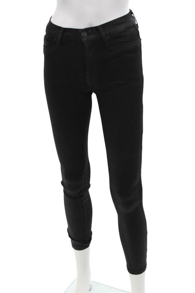 Hudson Women Ankle Skinny Black Jeans Size 25