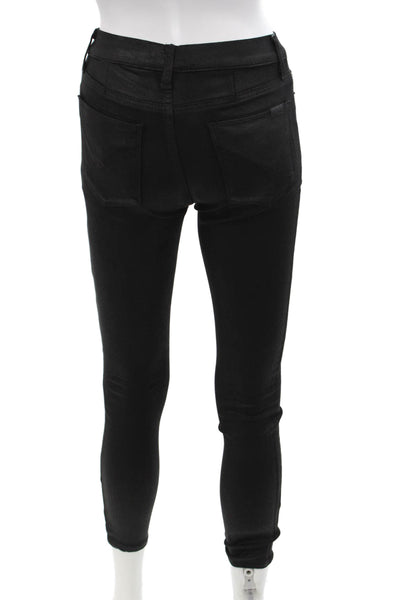 Hudson Women Ankle Skinny Black Jeans Size 25