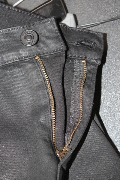 Hudson Women Ankle Skinny Black Jeans Size 25