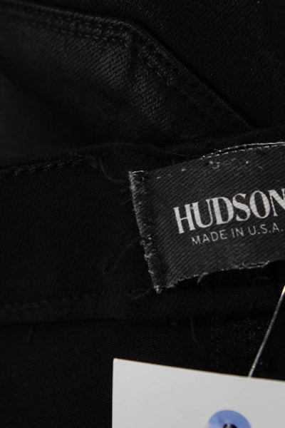 Hudson Women Ankle Skinny Black Jeans Size 25