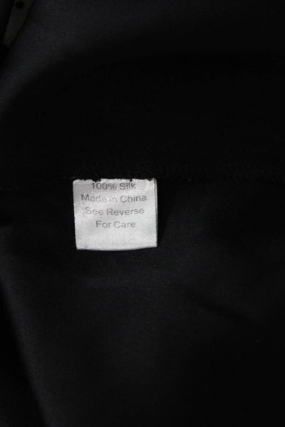 Parker Womens Silk Camisole Sleeveless Black Round Neck Size XS