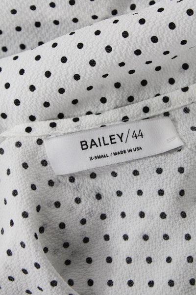 Bailey 44 Women Off-Shoulder 3/4 Sleeve Polka Dot Blouse White Size XS
