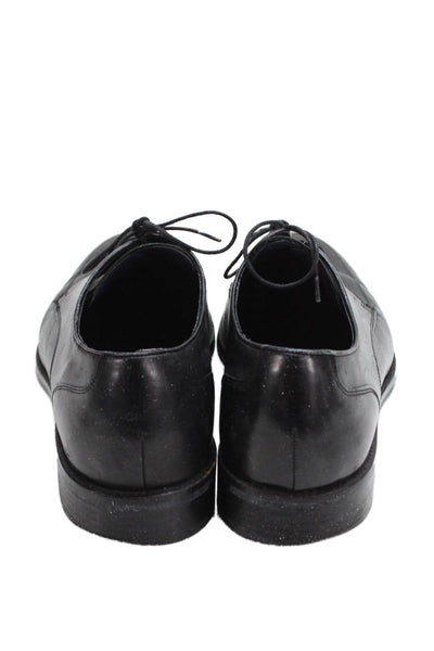 Cole Haan Mens Leather Lace Up Dress Oxford Shoes Solid Black Size 10M