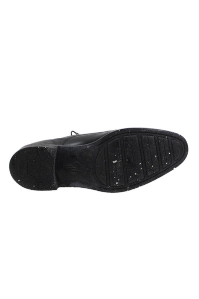Cole Haan Mens Leather Lace Up Dress Oxford Shoes Solid Black Size 10M