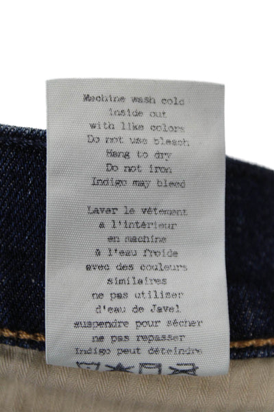 Rag & Bone, Mens Skinny Tapered Jeans Dark Blue Button Size 31