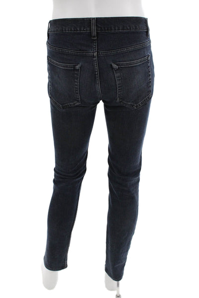 ACNE Studios Mens Skinny Ankle Jeans Dark Blue Button Size 31