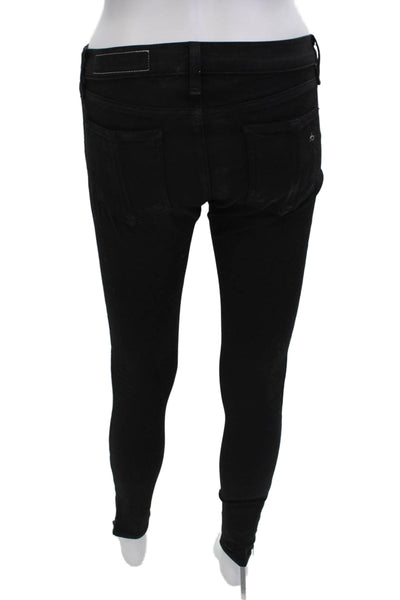 Rag & Bone Jean Women Black Ankle Skinny High-Rise Jeans Size 26