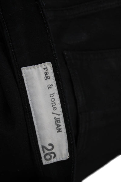 Rag & Bone Jean Women Black Ankle Skinny High-Rise Jeans Size 26