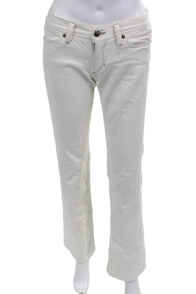 Habitual Women White Bootcut Jeans Size 26