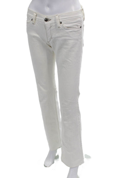 Habitual Women White Bootcut Jeans Size 26