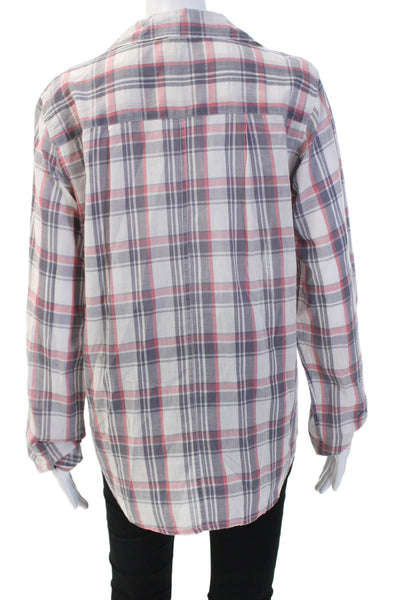 Sundry Women's Long Sleeves Button Down Plaid Shirt Size 3