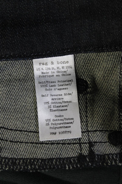 Rag & Bone Womens Skinny Black Jeans Size 27
