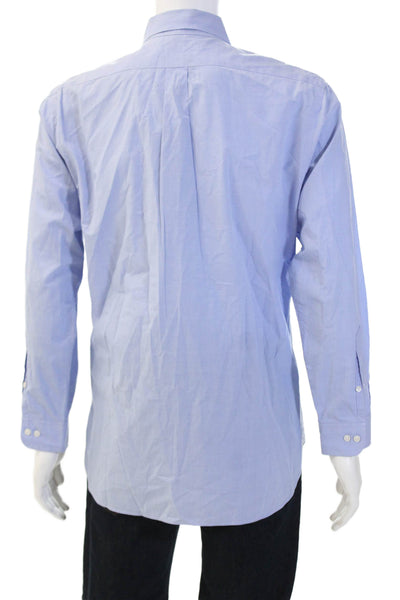 Ralph Lauren Men's Collared Long Sleeves Button Down Shirt Blue Size 16.5